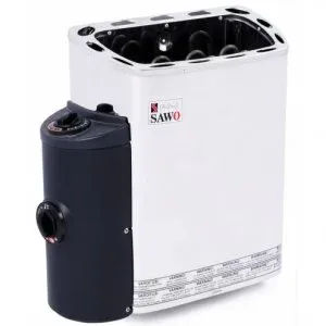 Электрическая печь SAWO MINI MN-30NB-Z (3 кВт, встроенный пульт, внутри оцинковка, снаружи нержавейка)
