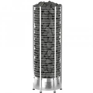 SAWO Электрическая печь TOWER  вертикальная, круглая, с выносным пультом управления со встроенным блоком мощности, 8 кВт, TH5-80Ni2-P