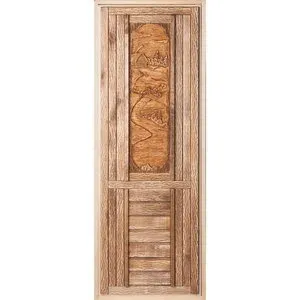 Дверь банная с панно состаренная 1800х700