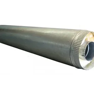 Дымоход Сэндвич нерж.+оцинкованная сталь D-150х230 мм. L- 0,5 м. толщина 1,0 мм.